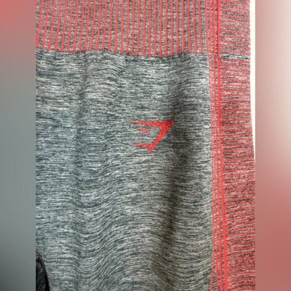 Gymshark Energy+ Seamless Leggings Women’s Size S Charcoal Marl/Red - Picture 8 of 8